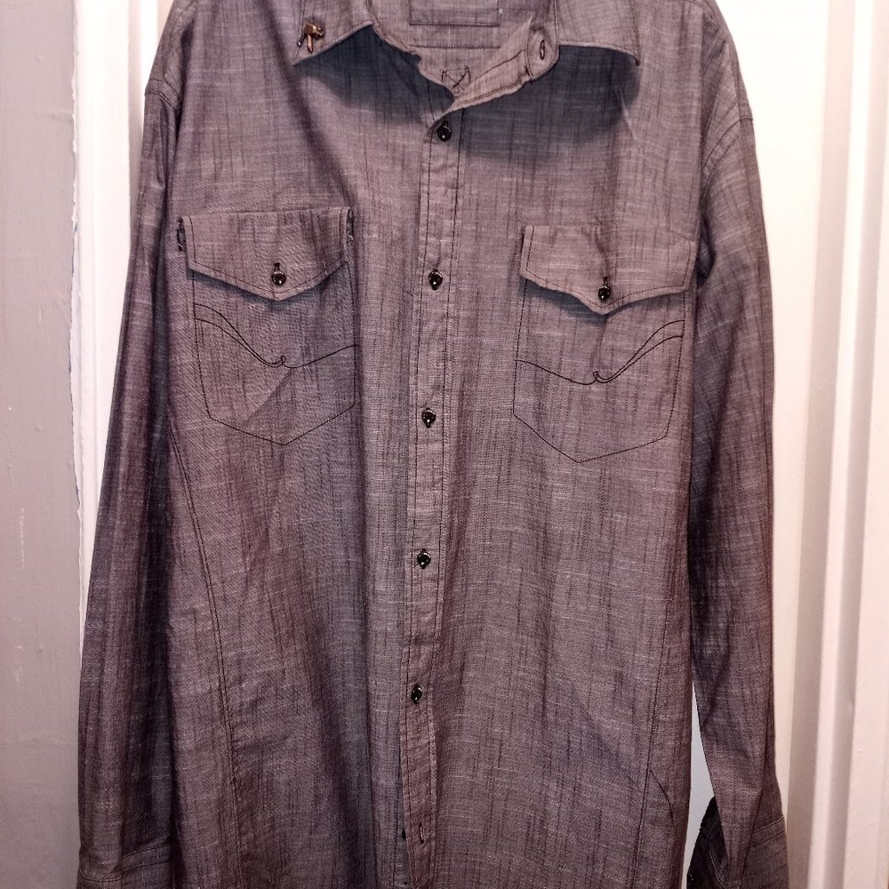 ROCAWEAR MENS BUTTON DOWN SHIRT 4X